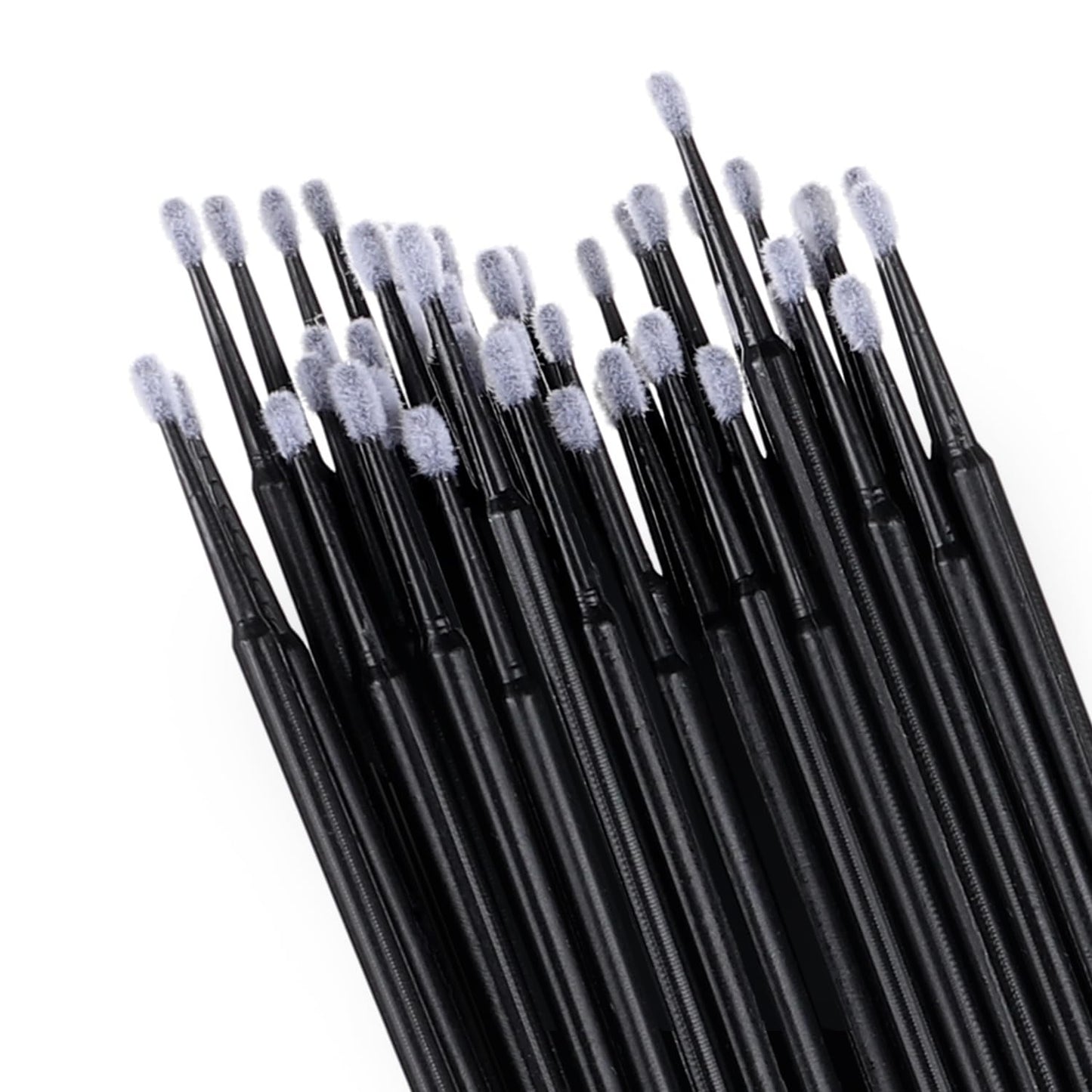 400 Pcs Micro Applicator Brushes,JASSINS Microswabs for eyelash extensions,Disposable 2mm Precision Mascara swab,For Cleaning and Applying Makeup (Black)