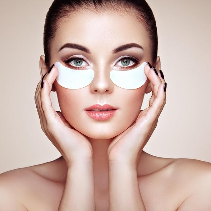 Aethland Reusable Eye Patches, 3 Pairs Silicone Under Eye Patches with Lifting Effect to Reduce Wrinkles and Fine Lines, Pair with Eye Roller Massager Eye Serums Cream Applicator