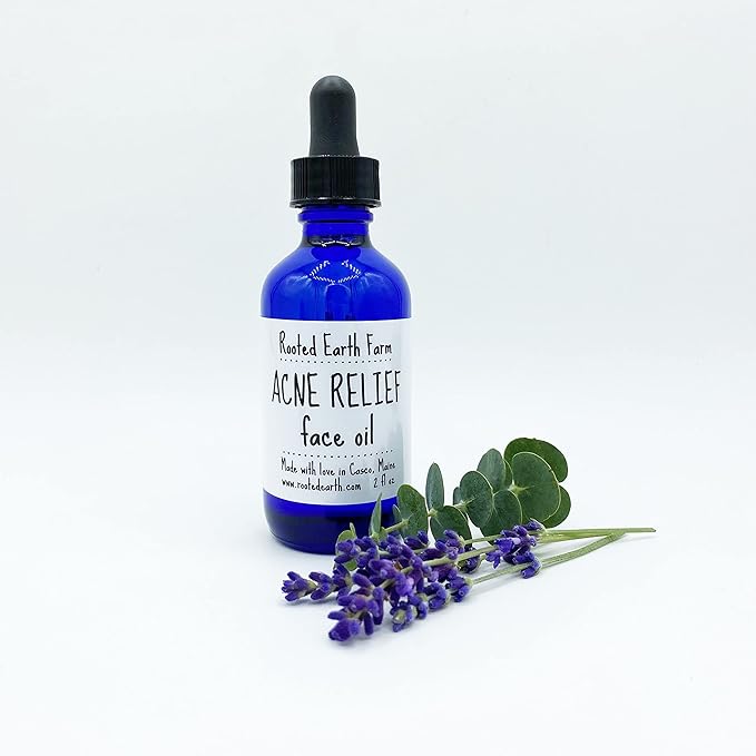 Acne Relief Face Oil - 2 fl oz - Facial Serum and Moisturizer for Sensitive Skin