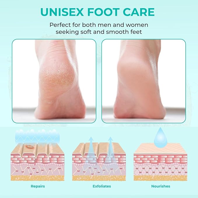 Happy Feet Foot Peel Mask, Original Exfoliate Foot Mask, Callus Remover for Rough Cracked Dry Feet Dead Skin, Coconut 03 Packs