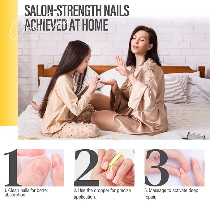 CHUCHU Nail Strengthener - Pineapple Scent Nail Repair Growth Moisturizing Treatment - Natural Jojoba Vitamin B & E Cuticle Oil for Dry Cracked Nails