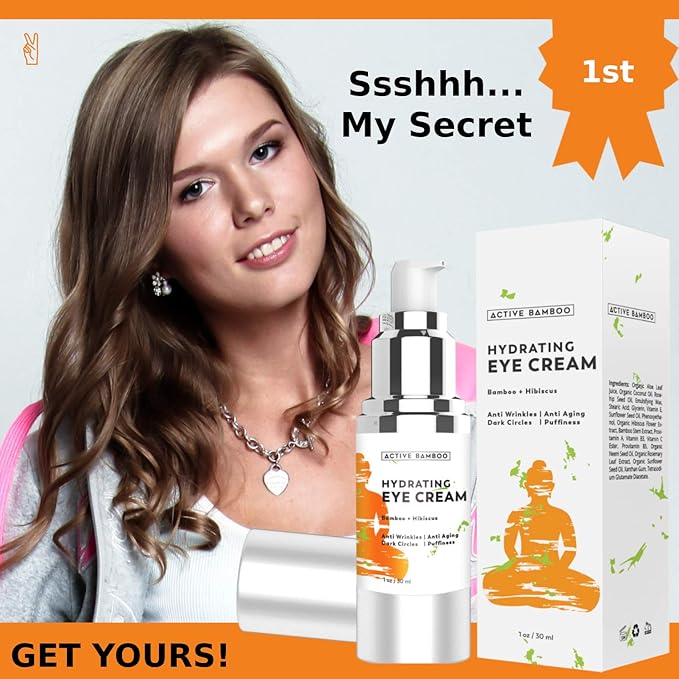 Anti Aging Eye Cream Dark Circles Wrinkles Eye Bags Fine Lines Puffiness. Best Anti Aging Eye Cream Moisturizer for Wrinkles, Crows feet, Puffy Eyes.