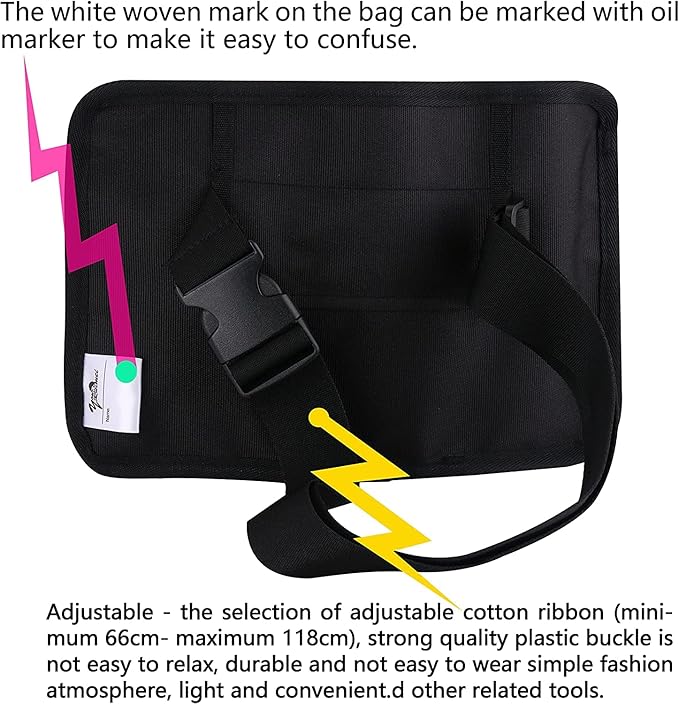 Massage Bottle Bag Massage Therapist Holster Massage Lotion Holster Massage Oil Holster（YR-3KD-Black）