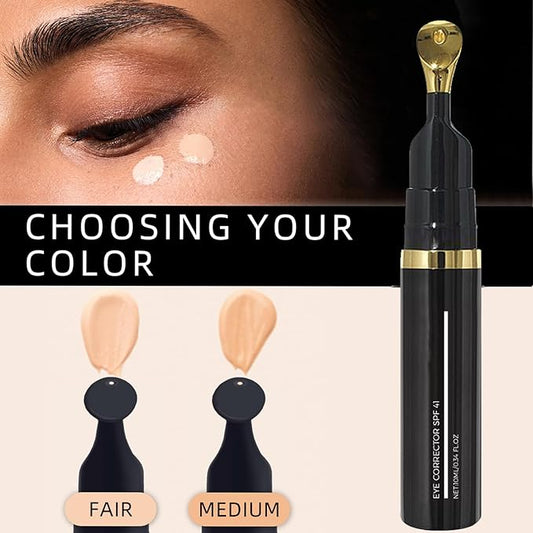 Luminous Eye Corrector Spf 41, 2pcs Dermatology Luminous Under Eye, Under Eye Concealer for Dark Circles, Anti-Aging Wrinkles Eye Cream, Hydrating Tinted Cream for All Type Skin-Ivory (4)