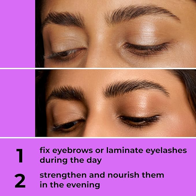 Lamination Clear Brow and Lash Gel - Megafixing Eyebrow Glue, Eyebrow Gel, Waterproof & Sweat-Proof Clear Mascara, Setting for Feathered & Fluffy Brows - Flawless Eyebrow Makeup