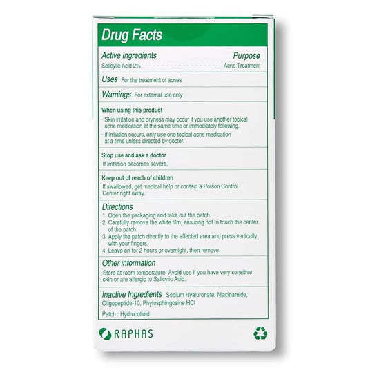 ACROPASS Acne Cure DEN Microarray Patch, OTC Salicylic Acid 2% (4ct) – Acne Treatment for Sensitive Skin, Anti-Inflammation