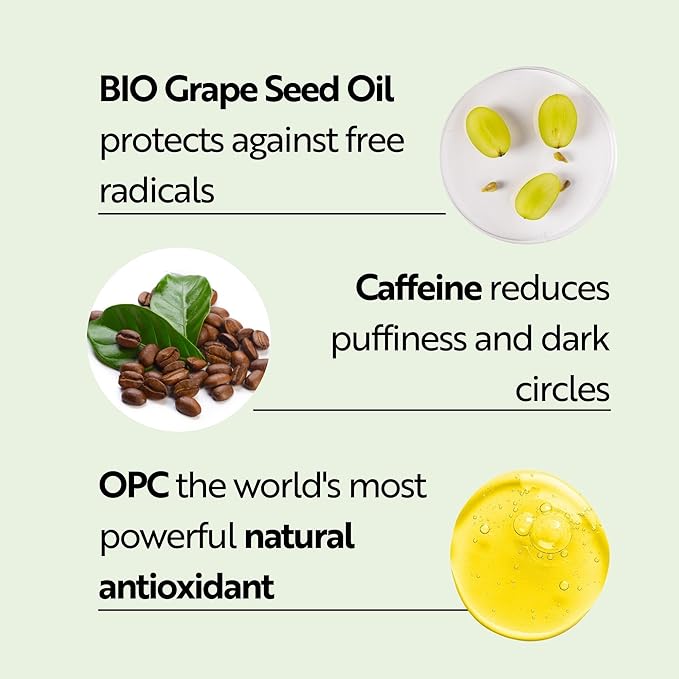 M. Asam VINO GOLD Eye Cream (15ml) – Eye Cream Anti Aging with Grape Antioxidants, Smooths & Firms, Hydrating Skincare for Tired Eyes, Vegan Cream for Puffiness, Fine Lines & Wrinkles