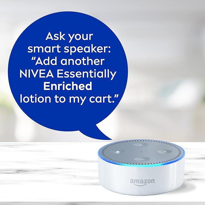 NIVEA Essentially Enriched Body Lotion for Dry Skin, 16.9 Fl Oz Pump Bottle