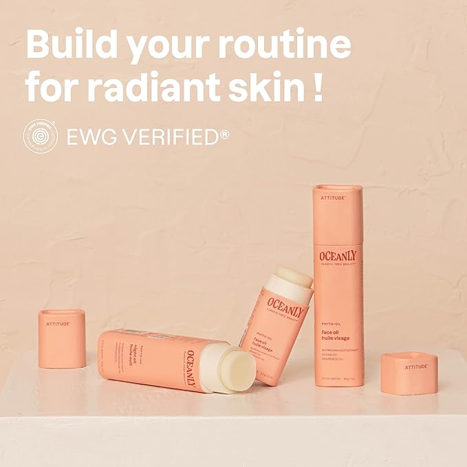 ATTITUDE Oceanly Night Oil Stick, EWG Verified, Plastic-free, Plant and Mineral-Based Ingredients, Vegan and Cruelty-free Beauty Products, PHYTO OIL, Unscented, 1 Ounce