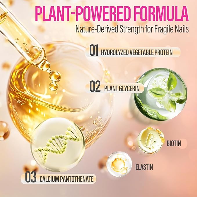 CHUCHU Nail Growth and Strengthening Serum: Natural Plant Repair Serum with Honey Milk Scent - Nail Cuticle Care for Women Men Home Salon Gift