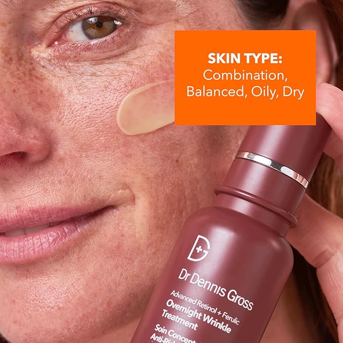Dr Dennis Gross Advanced Retinol + Ferulic Overnight Wrinkle Treatment: Visibly Firm, Restore Hydration & Reduce the Look of Wrinkles, 1 oz