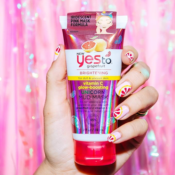 Yes To Grapefruit Vitamin C Glow-Boosting Unicorn Mud Mask , 2 Fl Oz (Pack of 1)