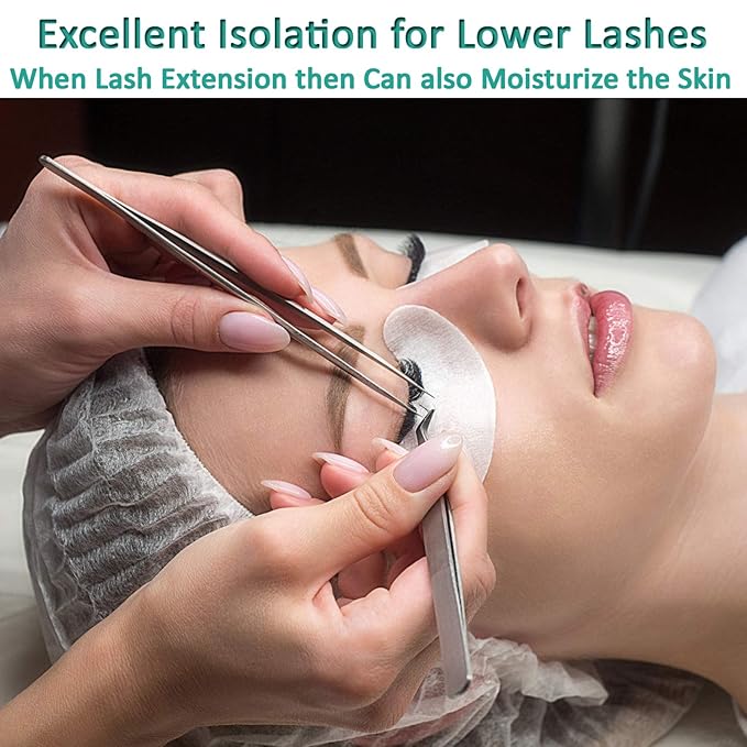 50 Pair Under Eye Pads, Eyelash Extension Lint Free Gel Patches for Beauty Salon False Eyelash Extensions Grafting (purple)