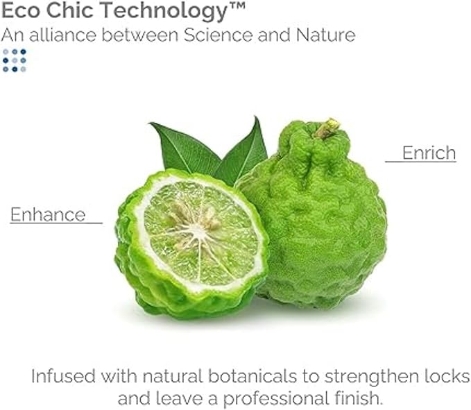 GIOVANNI ECO CHIC Frizz Be Gone - Super Smoothing Anti-Frizz Hair Serum, Adds Shine, Seals in Color, Infused with Natural Botanical Ingredients, Salon Quality, No Parabens - 2.75 oz (1 Pack)