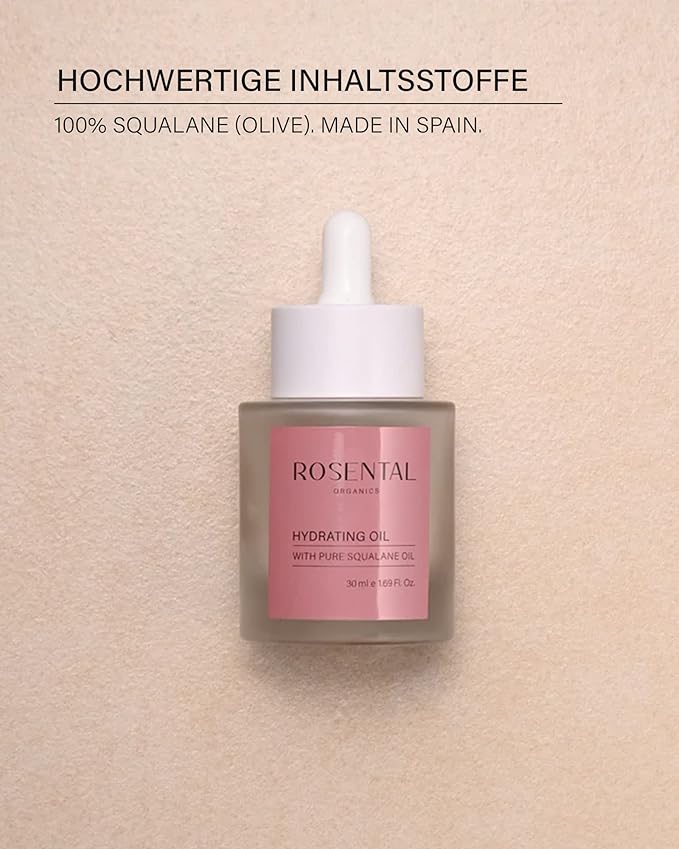 Organics Face Yoga Drops - Regenerating Face Oil Suitable for Massage and Gua Sha - Vegan, Silicone-Free, Made in Germany (Squalane)