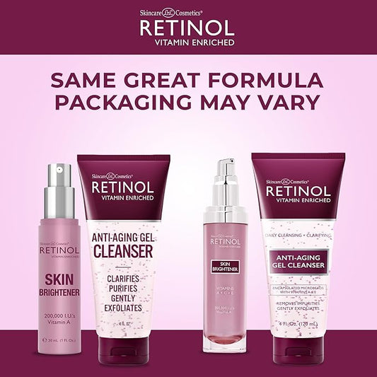 Retinol Anti-Aging Facial Oil – With Nine Essential Oils, Restores Hydration and Nourishment Skin Brightener – Skin Tone Corrector Smooths & Rejuvenates Face for a Healthy Glow.