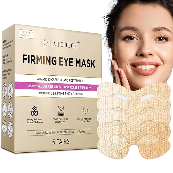 Under Eye Patches for Dark Circles: Anti-Wrinkle Eye Cream with Hyaluronic Acid - Reduce Under Eye Bags