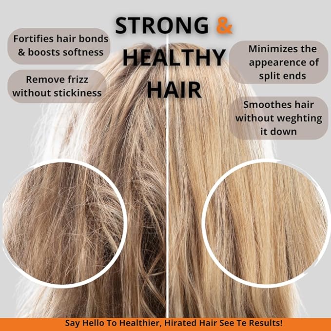 Keratin Hair Treatment- Hair Mask for Damaged Hair and Growth - Anti Frizz Hair Repair Serum Deep Conditioning -Treatment Professional Salon Quality Formula for Smooth and Healthy Hair -13 oz