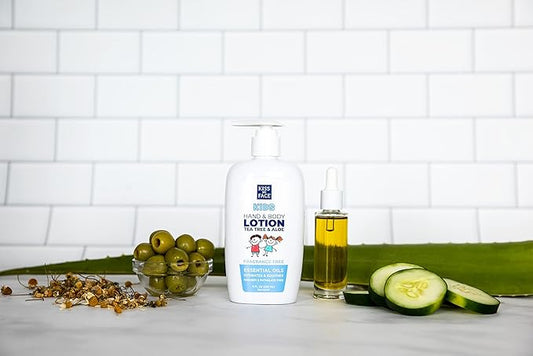 Kiss My Face Kids Fragrance-Free Hand & Body Lotion - Hydrate And Soothe Skin - Vegan & Cruelty-Free - Easy To Use Hand Lotion Pump - Suitable For Sensitive Skin - 9 fl oz Bottle