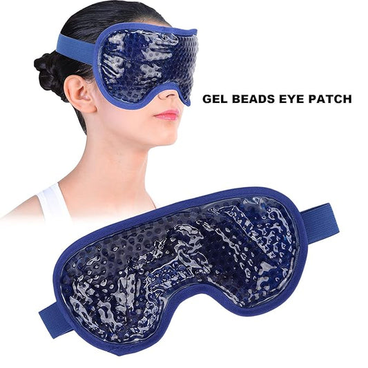Cooling Eye Pack, Gel Bead Eye Pack Skin‑friendly Relieve Eye Fatigue for Man for Woman(Dark Blue)
