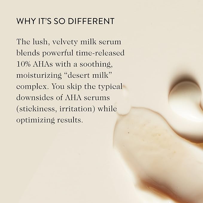 goop Beauty Sleep Milk Serum | Intense Face Exfoliator to Smooth Uneven Texture, Wrinkles, & Pores | Glycolic Acid & Hyaluronic Serum | Dark Spot Corrector | 1 fl oz