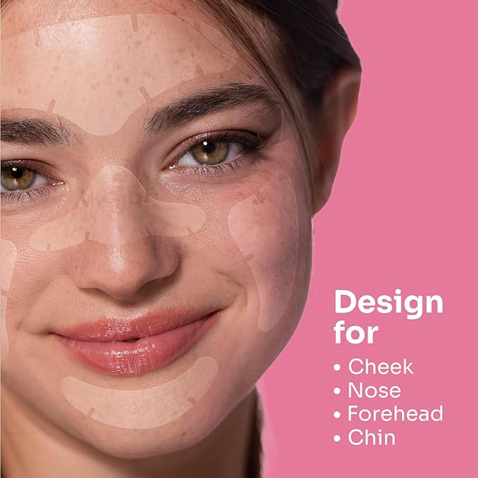 Conkote Acne Patches for Face, Large Pimple Patches to Absorb Acne Gunk from T-Zone, Cheeks, and Chin, Invisible Spot Treatment for Breakouts and Blemishese, 5 Count