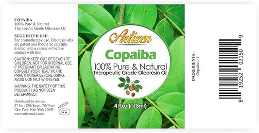 Artizen 4oz Oils - Copaiba Essential Oil - 4 Fluid Ounces