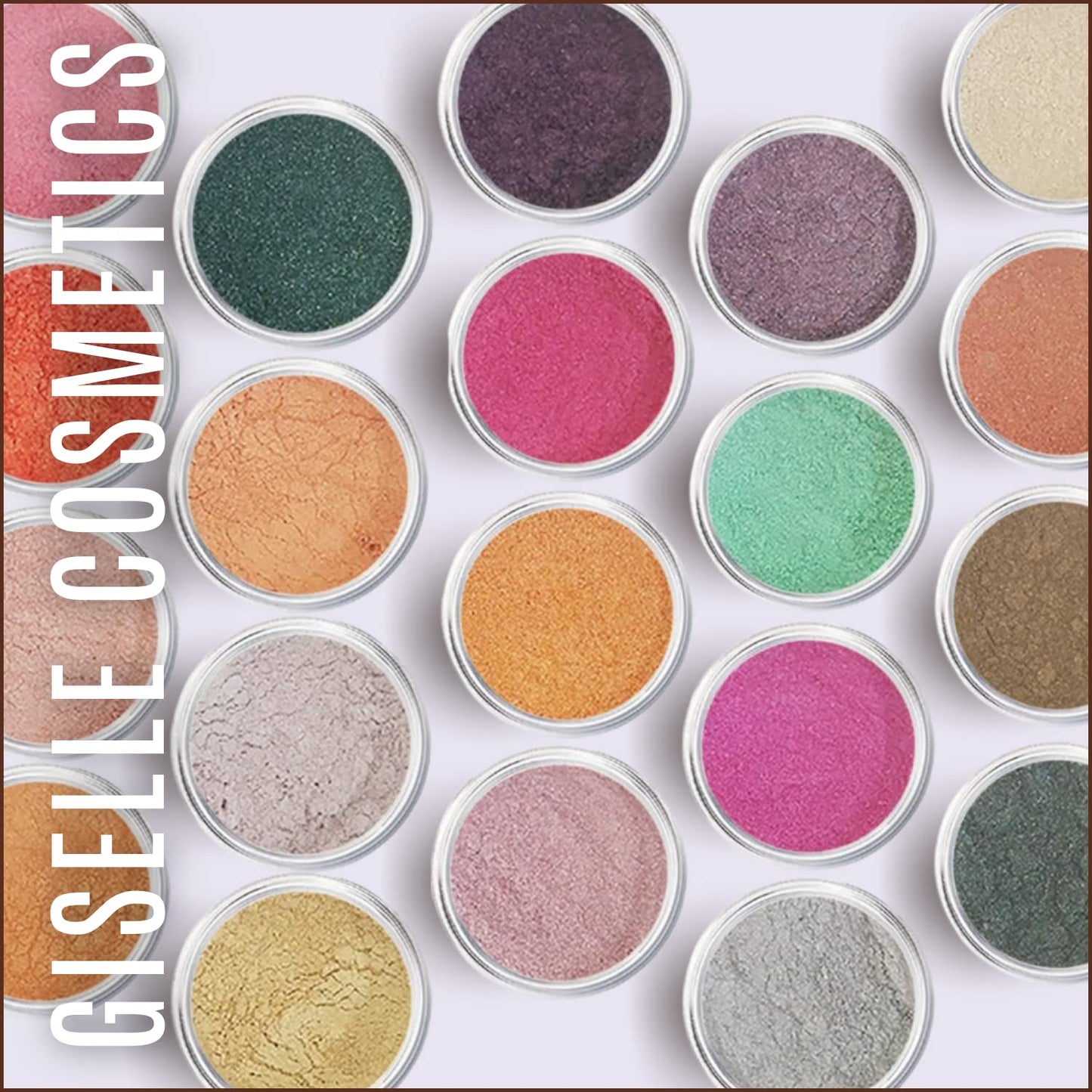 Aqua Ice Loose Mineral Eye Shadow Palette - Organic, Non-Toxic Glitter Eyeshadow - Light Blue Shimmer, Sparkling Mineral Eye Shadow Powder for Eye Glitter - Blue Purple Shades