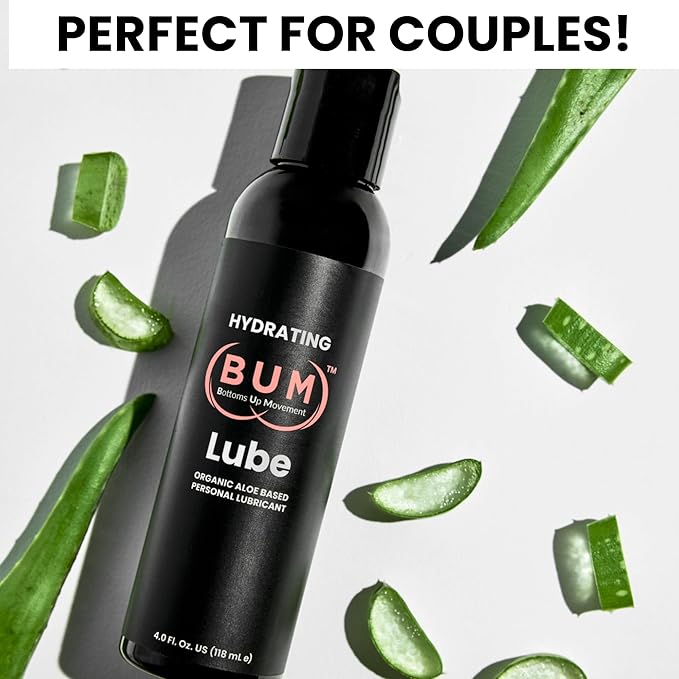 Water Based Self-Care Bundle: Hydrating Aloe Water Based Lube 4oz, Coffee Scrub & Psyllium Fiber Supplement – Long-Lasting Glide, Exfoliated Skin, Clean Digestion for Comfort & Confidence