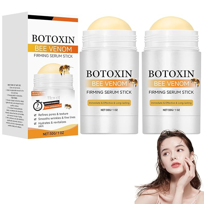 Botox Bee Venom Firming Serum Stick 30g, Bee Venom Wrinkle Removal Serum Stick, Firming & Wrinkle-Reducing Cream, Hydrates & Nourishes Skin Firming Cream For Face and Body