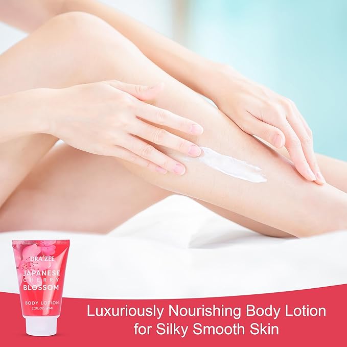 Draizee Mothers Day Gifts for Mom - Spa Gift Baskets for Women - 8 Pcs Luxury Cherry Blossom Scented Heel Shoe Design Bath and Body Spa Set-Self Care Package for Women, Presents for Mom, Body Care Set