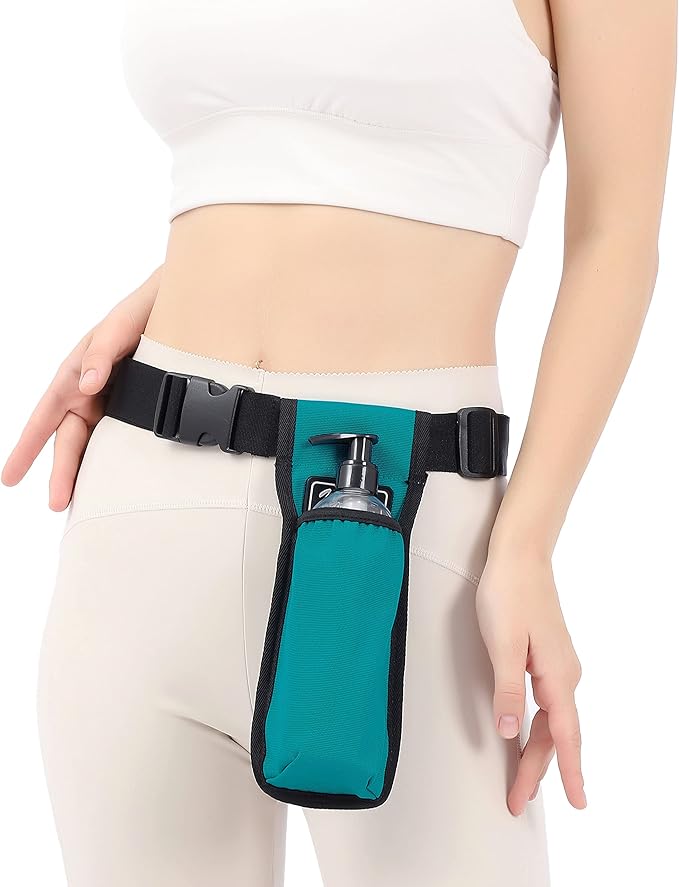 Massage Bottle Bag Massage Therapist Holster Massage Lotion Holster Massage Oil Holster（YR-1KD-MailGreen）