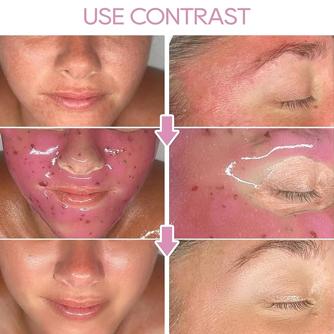 Bulgarian Rose Jelly Masks For Facials Professional, Rose Masks Powder Facial Mask, Hydrojelly Jelly Gel Face Mask For Peel Off, Smooth & Hydrating Mask for Face Skin Care Of Home Spa