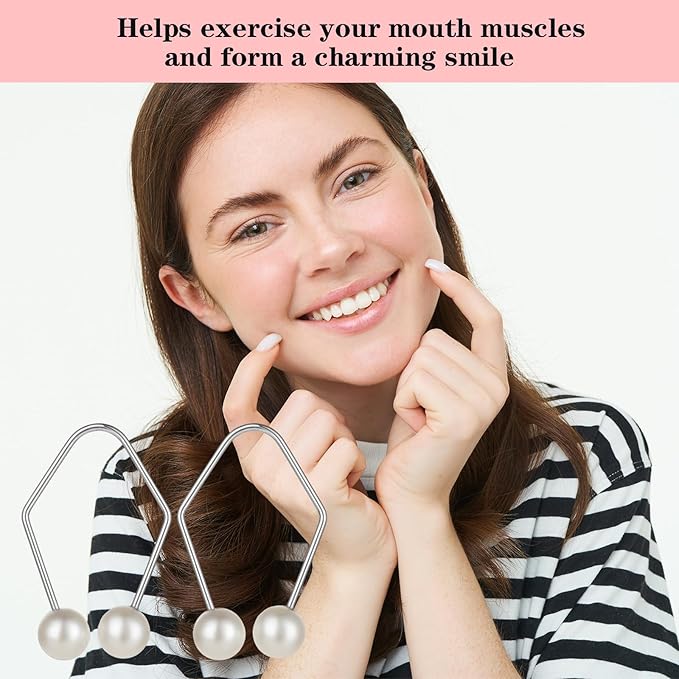 Prasacco 6 Pcs Dimple Makers For Cheeks, Dimple Makers for the Face Face Mask Maker Portable Dimple Trainer Dimple Maker Tool Develop Natural Dimples devices Gifts for Women Men (White/Pink/Green)