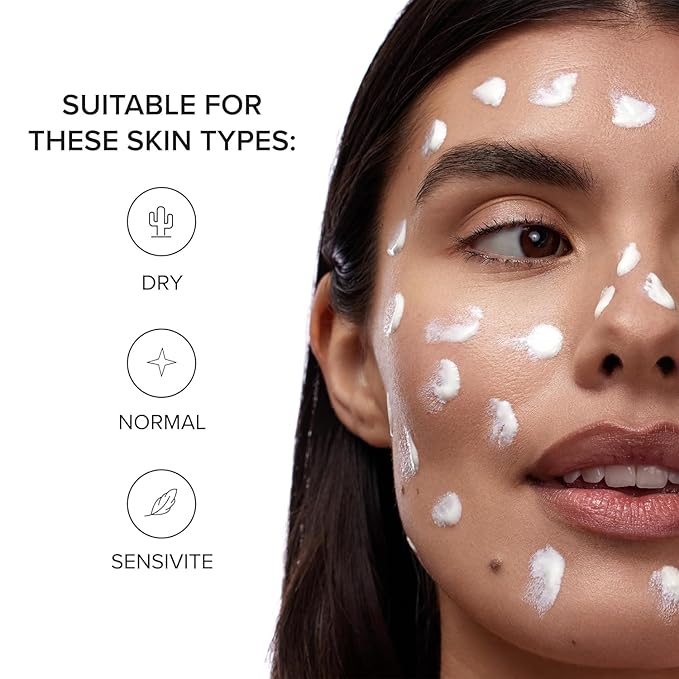 DRMTLGY Peptide Night Cream Face Moisturizer. Fragrance Free and Oil Free Hydrating Facial Moisturizer for All Skin Types. 2.1 oz, 2 pack