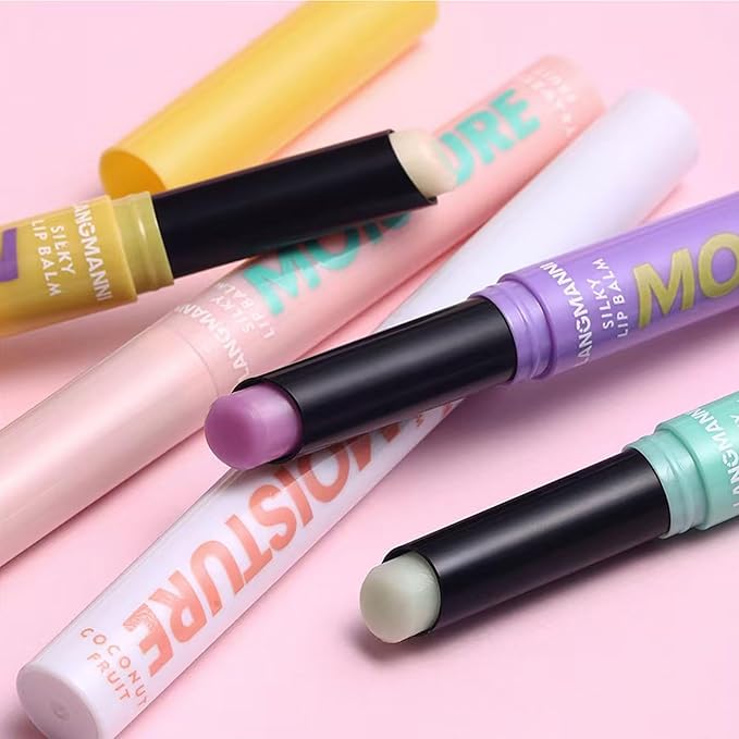 2 in 1 Moisturizing Tinted Lip Gloss Lip Balm Hydrating Glossy Hypoallergenic Natural Women Girls Teens Students Long Lasting Dry Lip Care Bees # 03