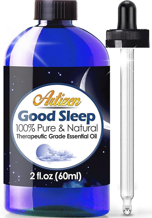 Artizen Good Sleep Blend Essential Oil (100% Pure & Natural - Undiluted) Therapeutic Grade - Huge 2oz Bottle - Perfect for Aromatherapy, Relaxation, Skin Therapy & More - Aromatherapy Essential Oil