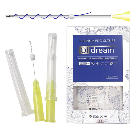 Oldream Pdo Threads Eye Lift for Eyes, Mono Screw Type, B-Type, 30G25MM, 20pcs