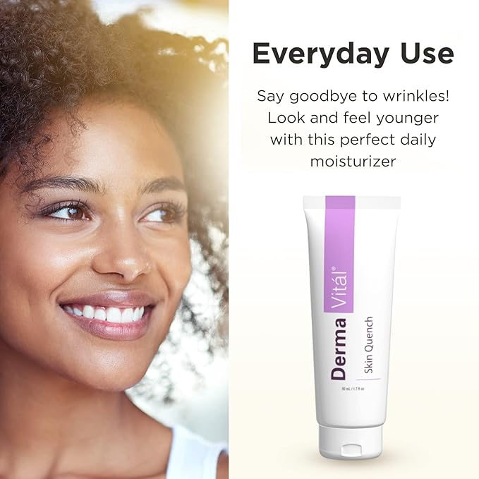 DermaVitál Skin Quench Facial Moisturizer for DermaWand - Face Moisturizer, Cream Combines Argireline, Sodium Hyaluronate and Aloe Vera - Reduce the Appearance of Wrinkles - 1oz