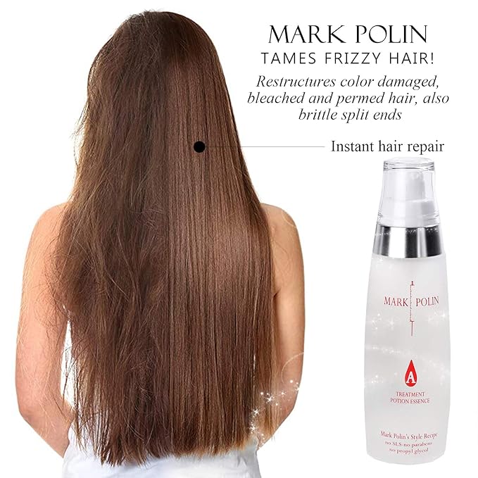 MARK POLIN Hair Essence - Korean Hair oil for Frizzy and Damaged Hair - Leave in Hair Treatment for Damaged Hair - Argan oil for frizzy hair - Morrocan oil (All Type)