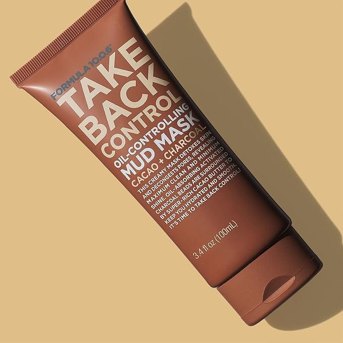 FORMULA 10.0.6 - Take Back Control Oil-Controlling Mud Mask - Creamy Mud Mask, Detoxes Skin & Decongests Pores 3.4 fl oz (100ml)