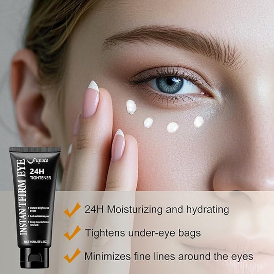 Temporary Instant Eye Tightener Cream – 60 ML Quickly Reduces Dark Circles, Eye Bags, Puffiness and Fine Lines for Anti-Aging and Firming, Provides Rapid Hydration and Locks in Moisture (2 fl. oz)-A