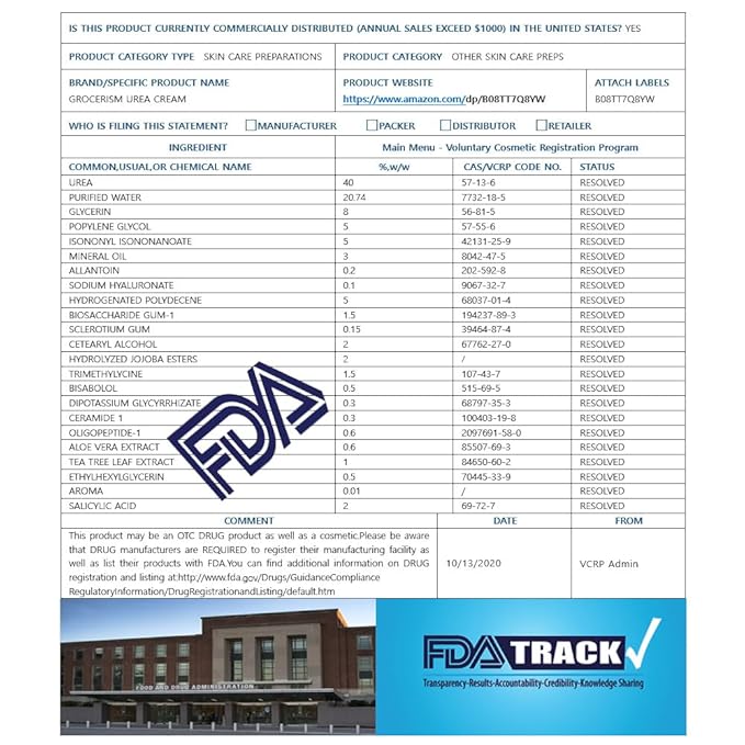 2 Packs Urea Cream 20% Plus 2% Salicylic Acid 5.3oz || Foot Cream Maximum Strength with Hyaluronic Acid, Tea Tree and Aloe Vera for Deep Moisturizes, Callus Remover and Soften
