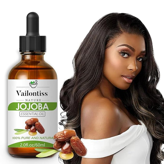 Jojoba Oil Organic – Natural Body Oil and Massage Oil, Body Spray for All Skin, Hair, and Nails, Cold Pressed & Hexane Free(Jojoba Oil, 2 Fl Oz)