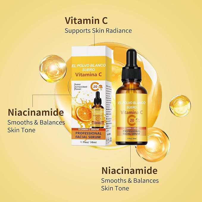 Vitamin C Face Serum with Niacinamide and Tranexamic Hydrate Skin Facial Skin Care Serum 30ml