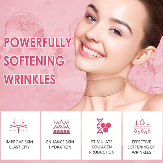 4 PCS Silicone Neck Wrinkle Patches | Reusable Silicone Neck Patches for Wrinkles | Targeted Neck Wrinkle Pads | Neck Mask for Firming and Tightening | Revitalize and Firm Neck Wrinkles