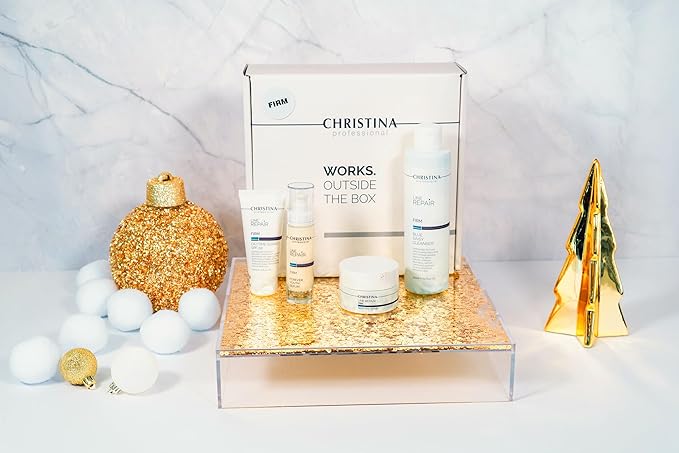 Christina Christmas Gift Box #2 Line Repair Firm | Cleanser Serum SPF50 Cream Night Cream