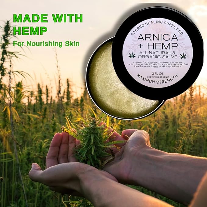Sacred Healing Arnica, Hemp & Botanicals Soothing Balm, Maximum Strength, 2 fl oz