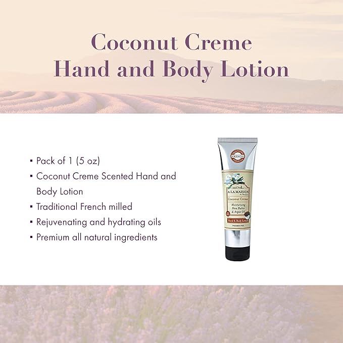 A LA MAISON Lotion, Coconut Crème, 5 fl oz