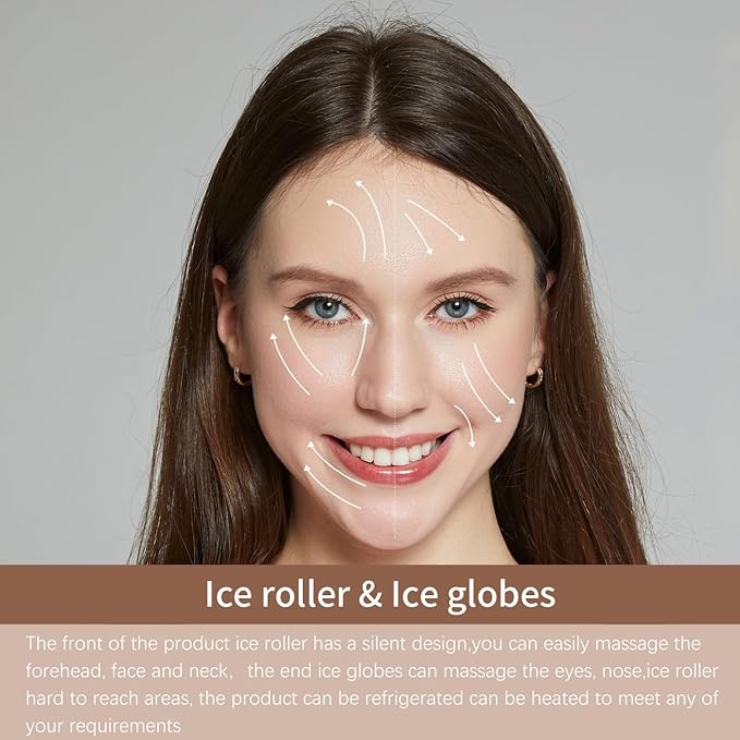 YAYU Ice Globes for Facials,Tighten Skin, Reduce Puffiness and Headaches, Enhance Circulation and Complexion (pink)